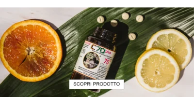integratore di vitamina C di Dinamys C70, banner Scopri prodotto